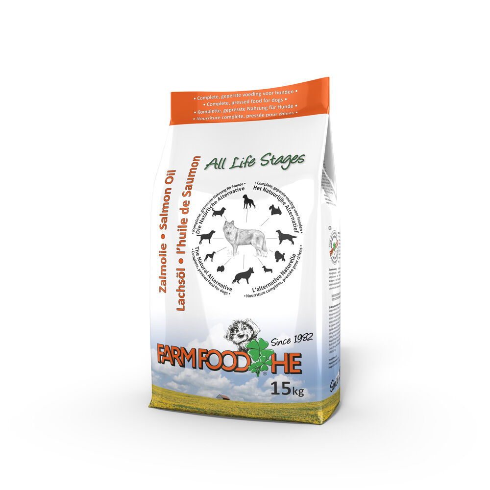Farm Food HE Zalmolie Standaard - Hondenvoer - 15 kg