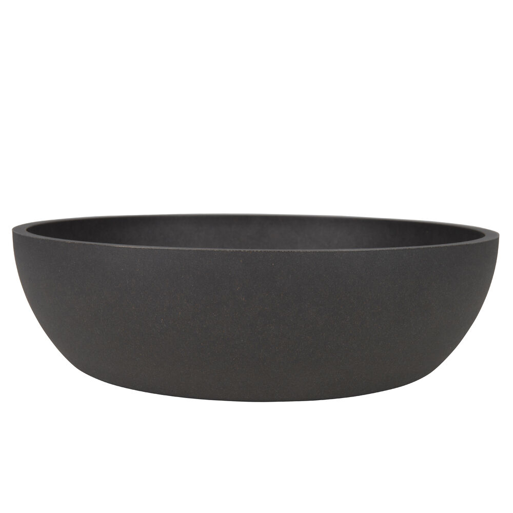 District 70 Bamboo - Voerbak - Large - 21x21x6,3 cm - Donkergrijs