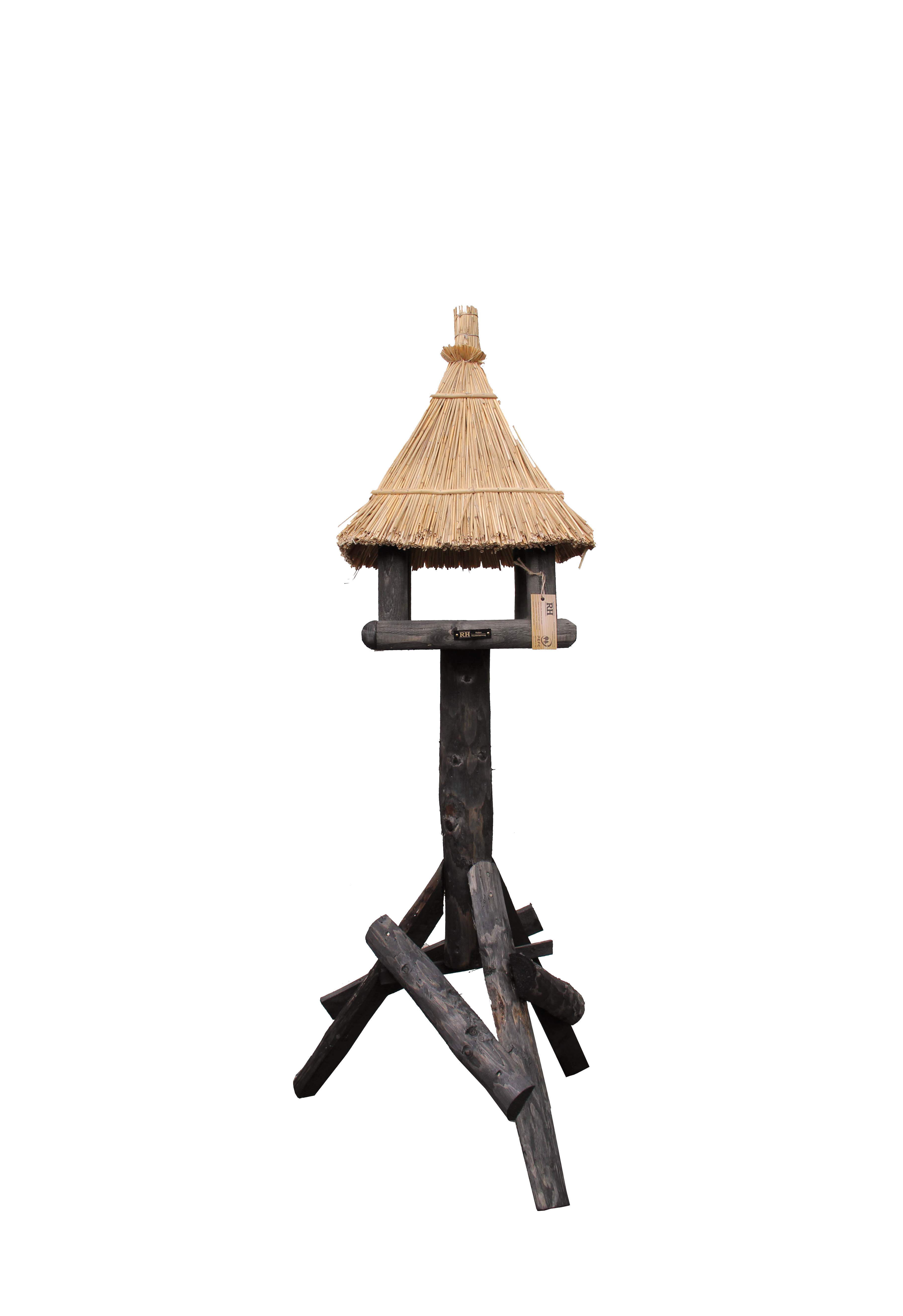 Raben Voederhuis op Paal Pestvogel - Voederhuizen op paal - Antraciet - 160x55x55 cm