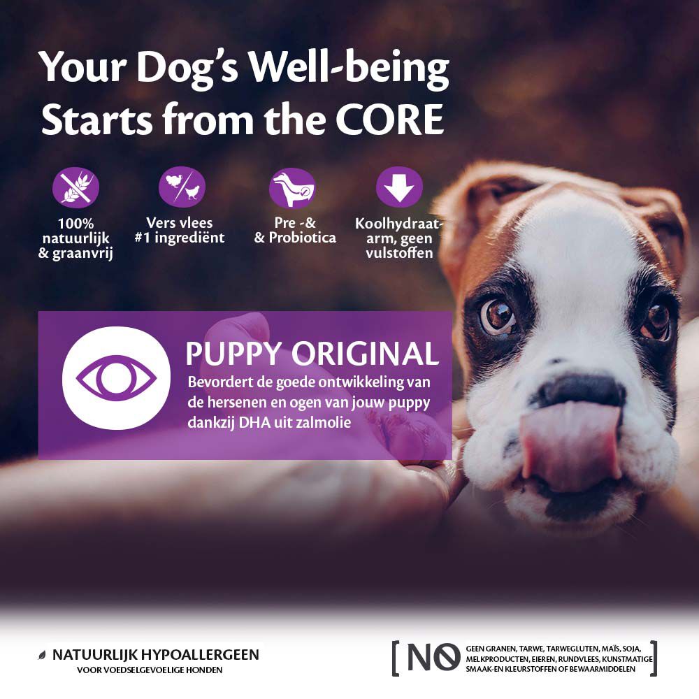 Wellness CORE Puppy Original Small-Medium-Breed - Hondenvoer - Kalkoen - Kip - 1,5 kg