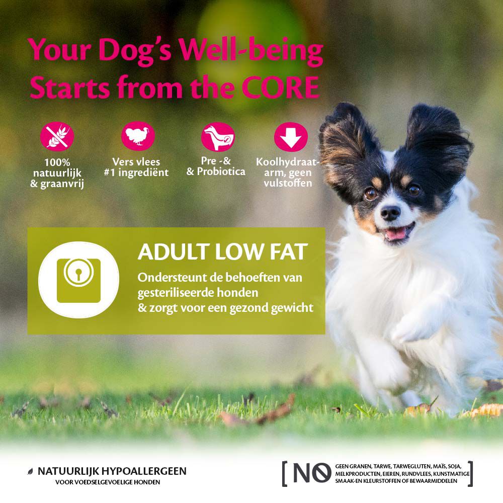 Wellness CORE Adult Low Fat Small-Breed - Hondenvoer - Kip - 5 kg
