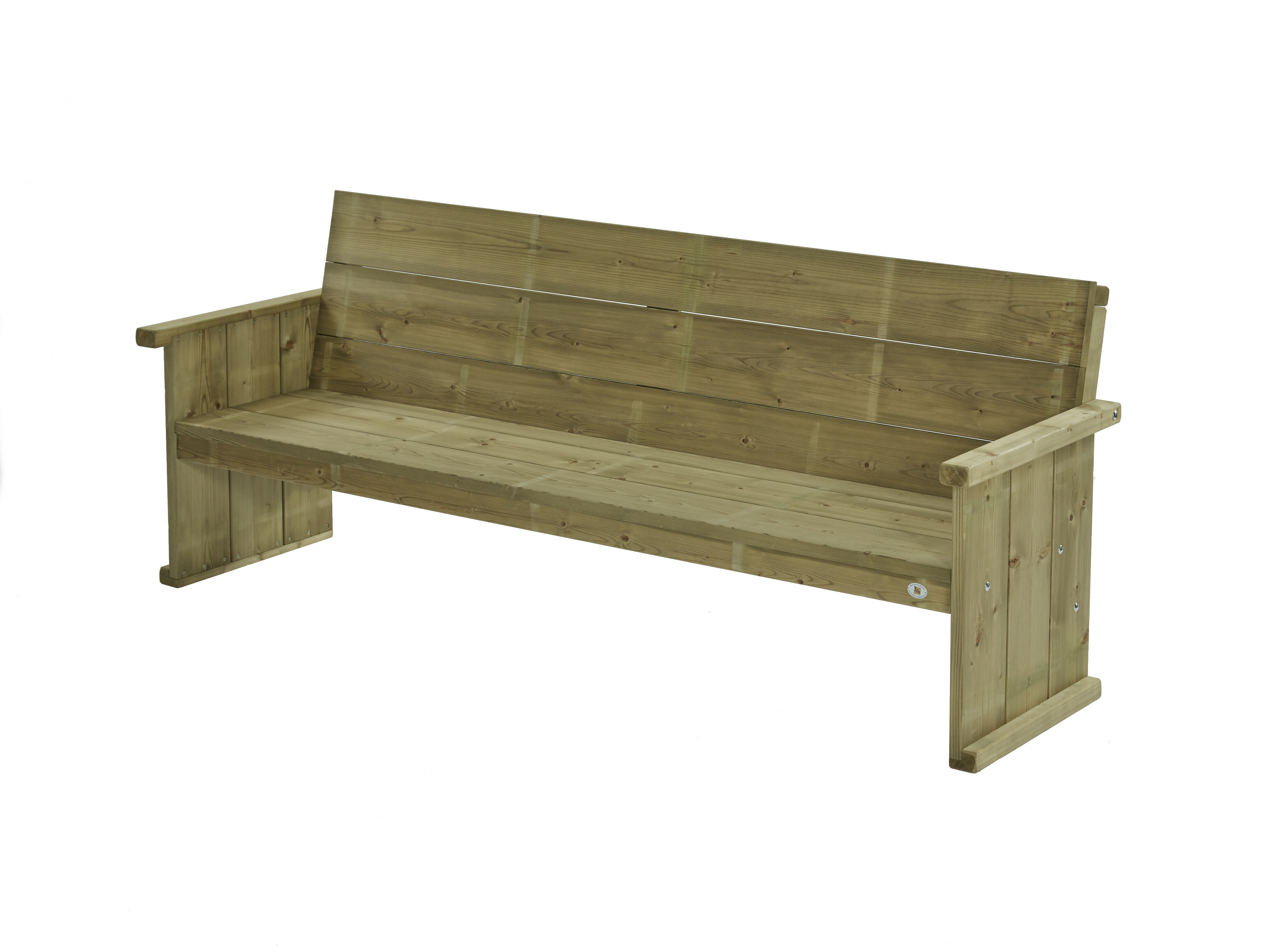 Talen Buitenmeubelen Lisse - Tuinbank - Bruin - 230 x 60 x 93 cm