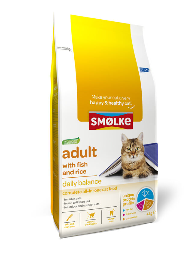 Smölke Adult - Kattenvoer - Vis - 4 kg