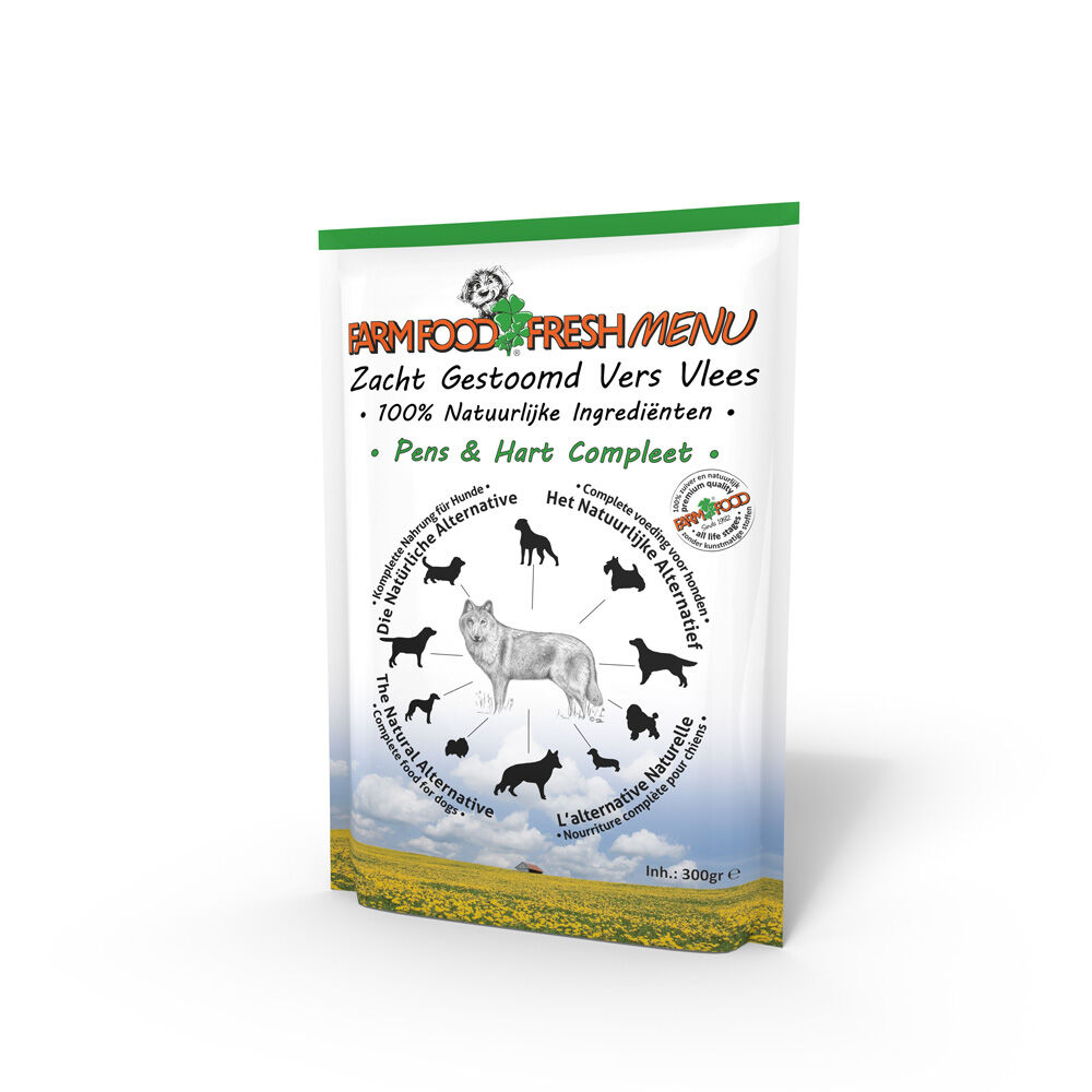 Farm Food Fresh Menu  - Hondenvoer - Pens - Hart - 300 gram