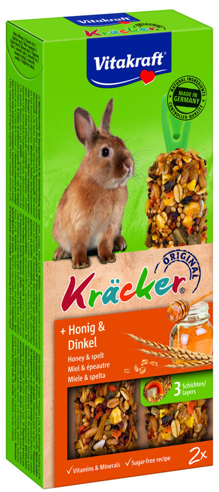 Vitakraft Kräcker 2 in 1 - Konijnensnack