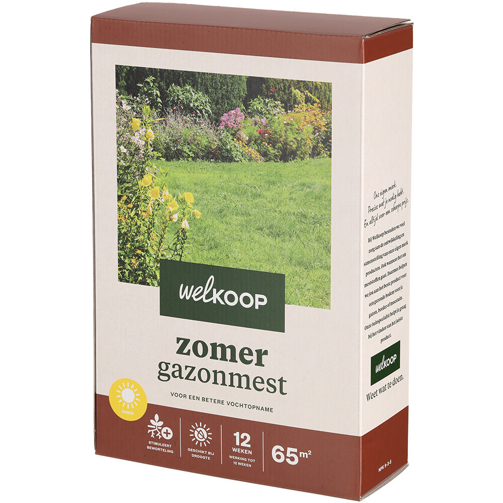 Welkoop - Zomer Gazonmest - 65 m² - 2 kg
