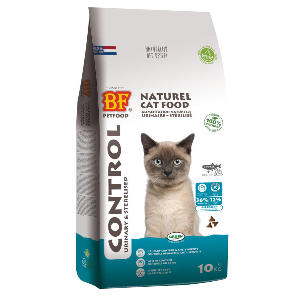 BF Petfood Control Urinary & Sterilised - Kattenvoer - Kip - Rund - 10 kg