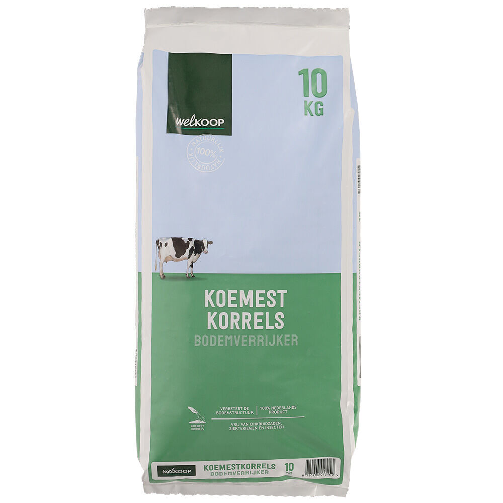Welkoop Bodemverrijker - Koemestkorrels - 10 kg