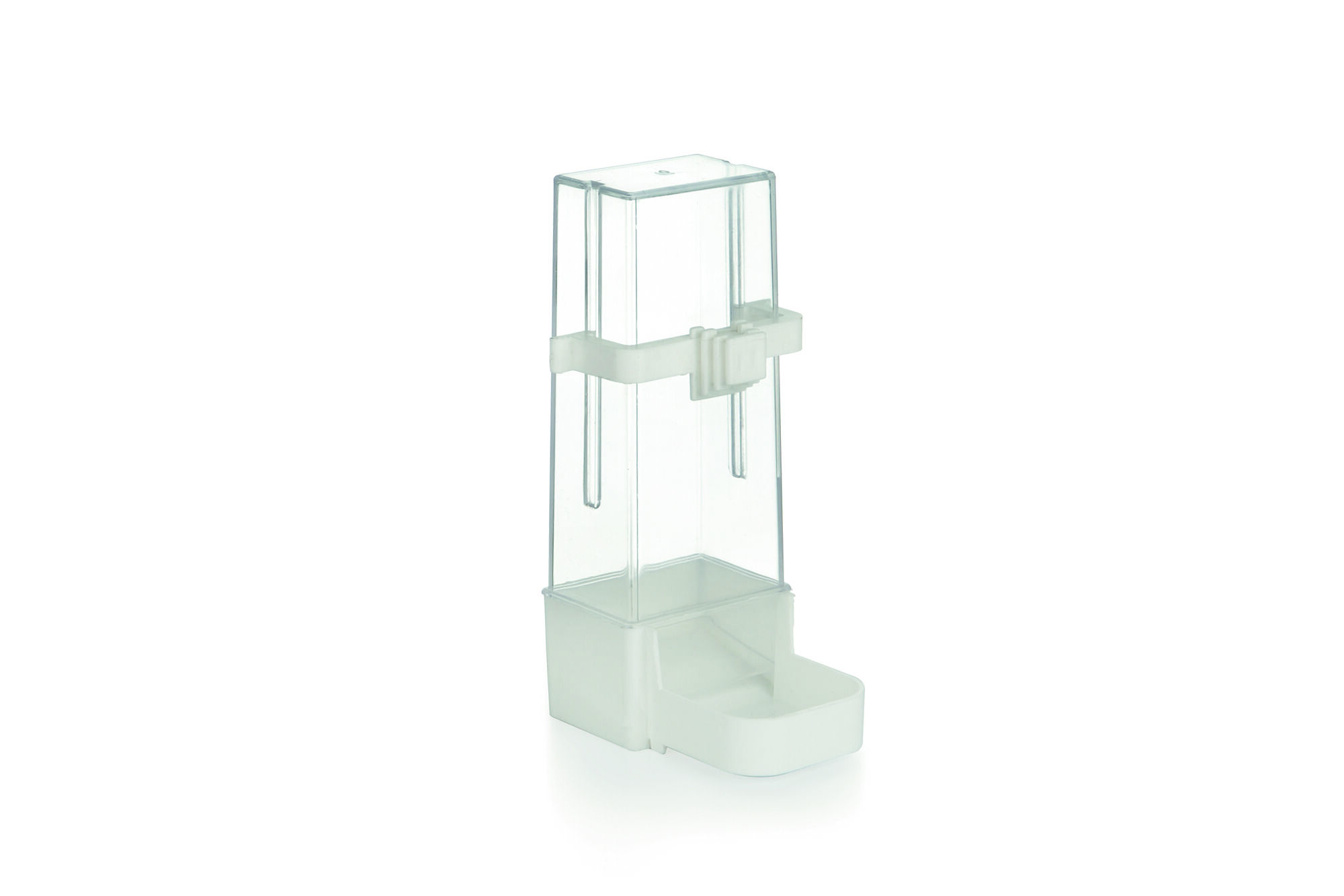 Beeztees Voeder en drinkfontein Parkiet - Vogel accessoires - 15.00 cm - Wit - 7.50 cm - 8.00 cm