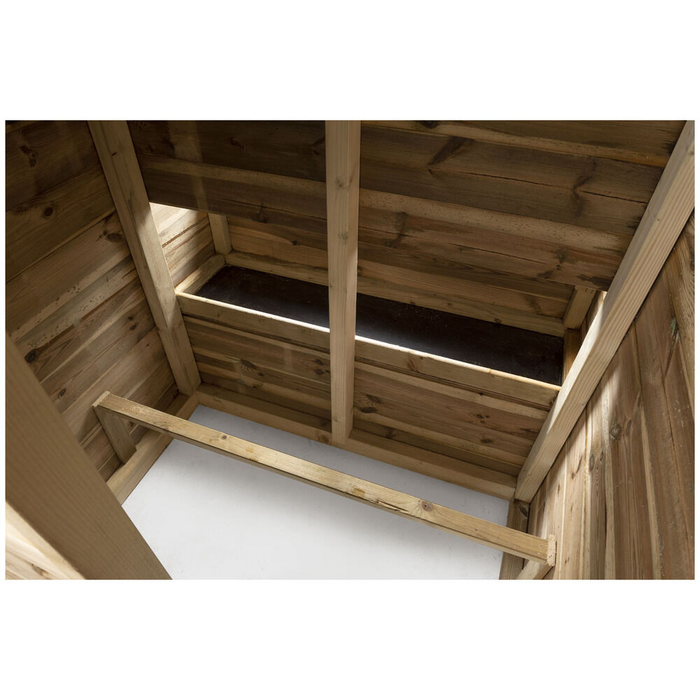 Voldux Toon - Kippenhok met ren - Naturel - 336x125x193cm - Links
