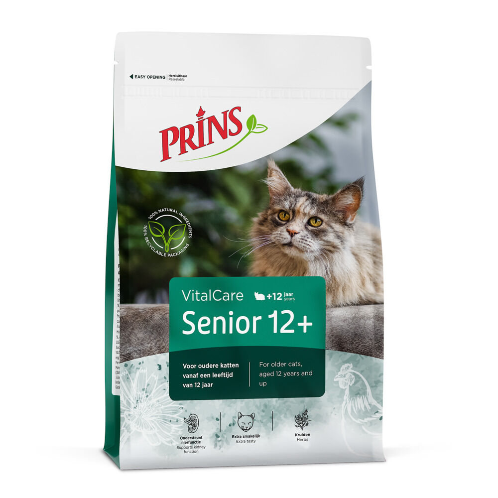 Prins Vital Care Senior 12+ - Kattenvoer - Kruiden - 1,5 kg
