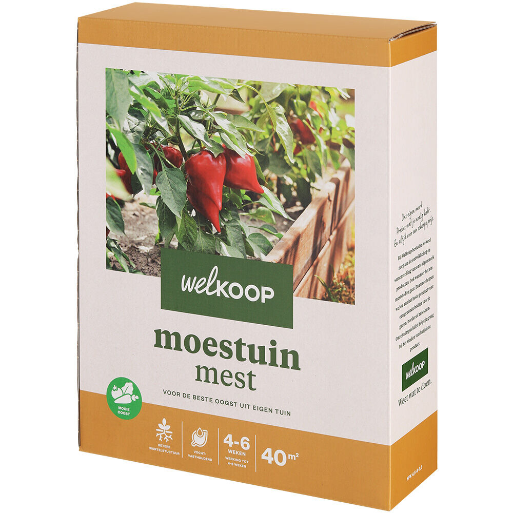 Welkoop - Moestuinmest - 40 m² - 4 kg