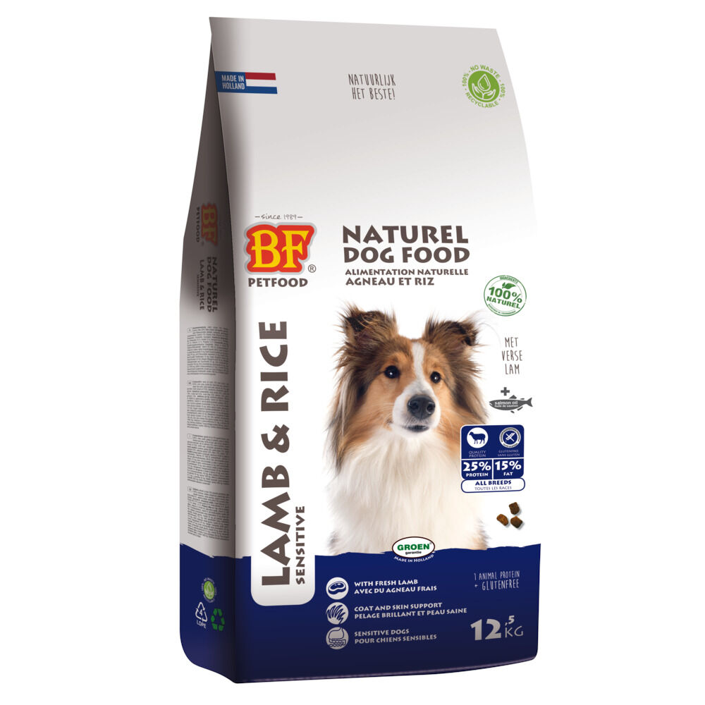 BF Petfood Lam & Rijst - Hondenvoer - Rijst - 12,5 kg
