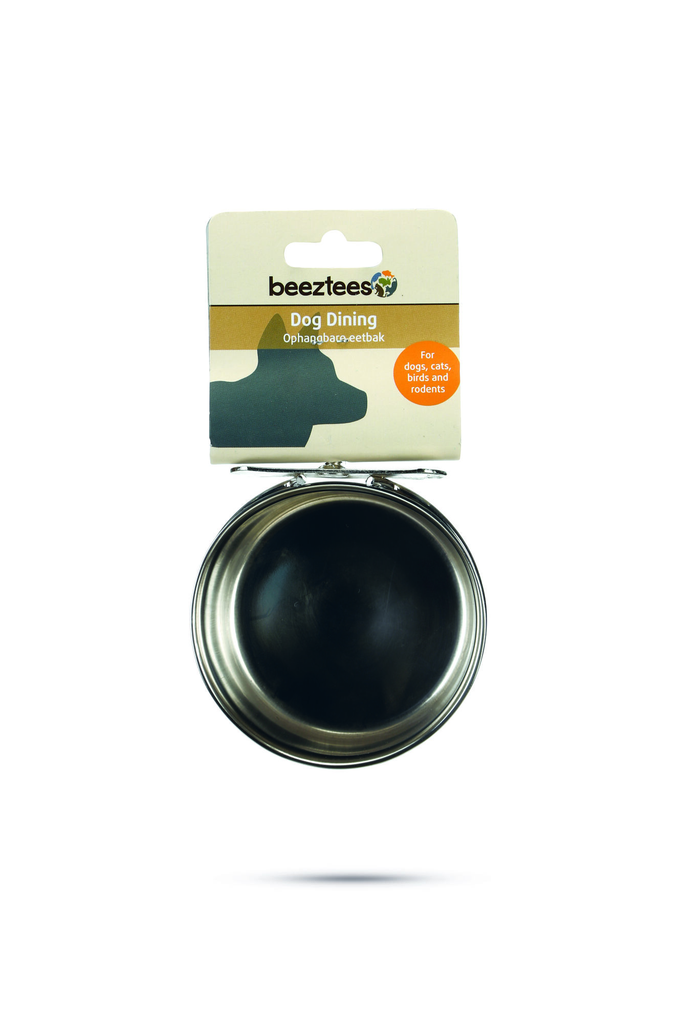 Beeztees Coopcup Inox - voer- en drinkbak - 8.00 cm - 10.00 cm - 9.00 cm - 10.00 cm