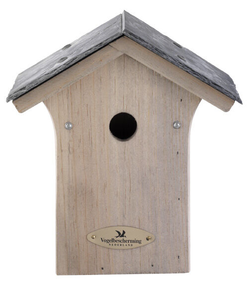 Vogelbescherming Nestkast - Mees - Leien dak - 23.70 cm - Hout - 23.10 cm - 28.00 mm - 15.50 cm