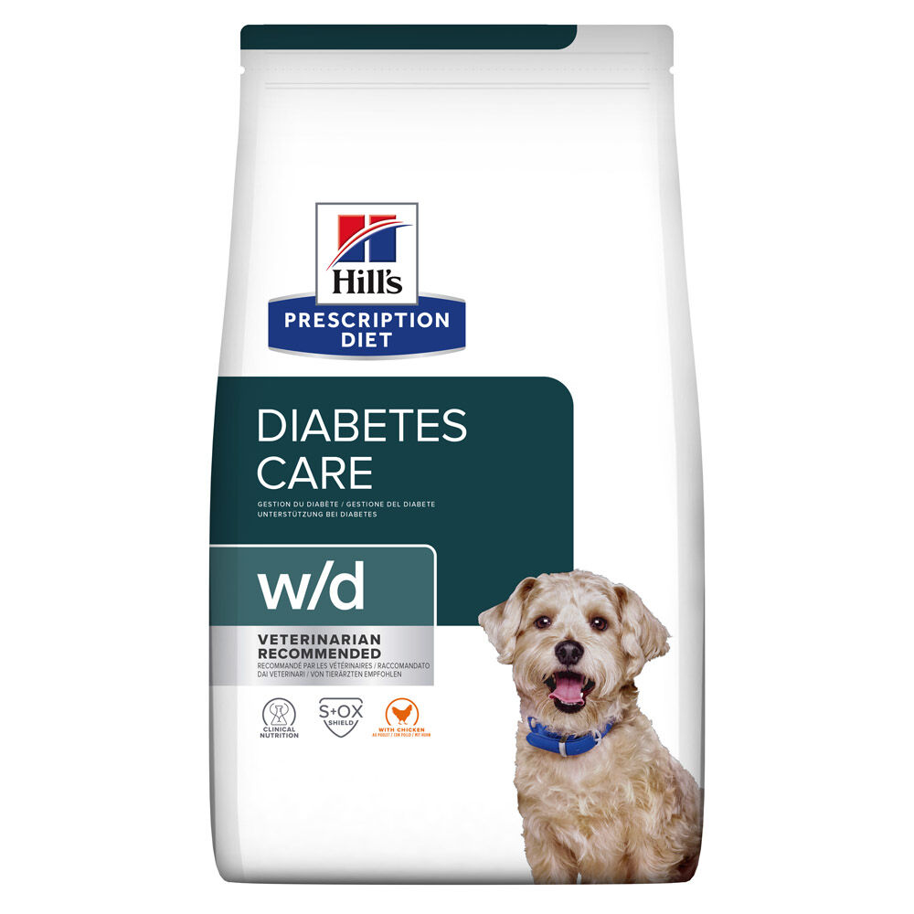 Hill's Prescription Diet  w/d Diabetes Care - Hondenvoer veterinair - Kip - 4 kg