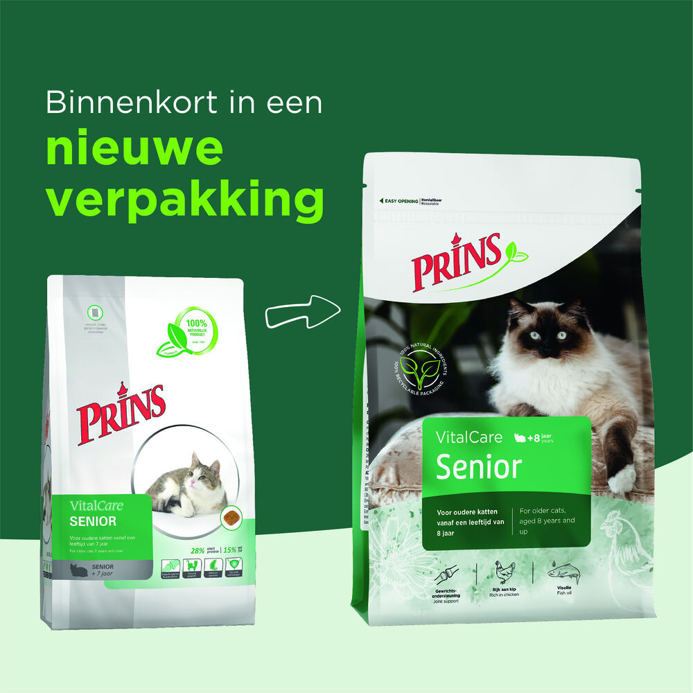 Prins VitalCare - Senior - Kattenvoer - Gevogelte - 1,5 kg