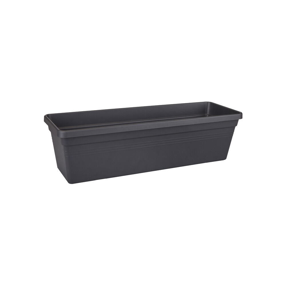 Elho Green basics - Balkonbak - 14.00 cm - Zwart - 79.00 cm - 80.00 cm - 16.50 cm