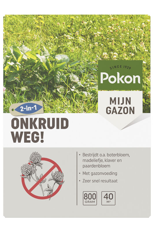 Pokon Onkruid weg - Gazonmeststof - 40 m² - 800 gram