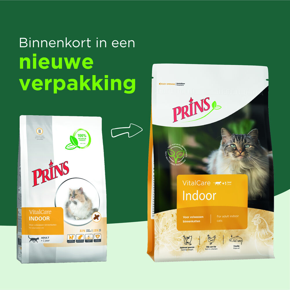 Prins VitalCare Indoor - Kattenvoer - Gevogelte - 10 kg
