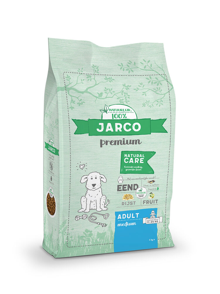Jarco Dog Medium Adult - Hondenvoer - Eend - 12,5 kg Jarco Dog Medium Adult - Hondenvoer - Eend - 12,5 kg