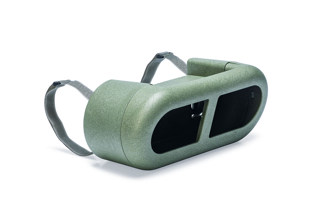 Beeztees - Kippenvoerbak - 34.00 cm - Grijs Groen - 14.30 cm - 14.00 cm