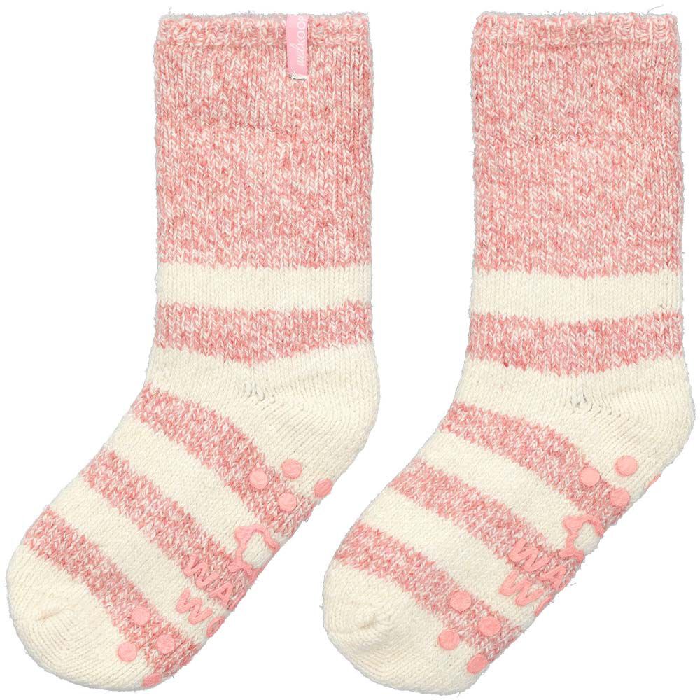 Welkoop - Huissokken - Wol - Roze gestreept - 35-38