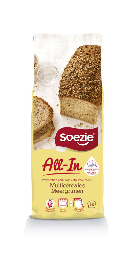 Soezie All-in-mix Meergranenbrood - Broodmeel - 500 gram
