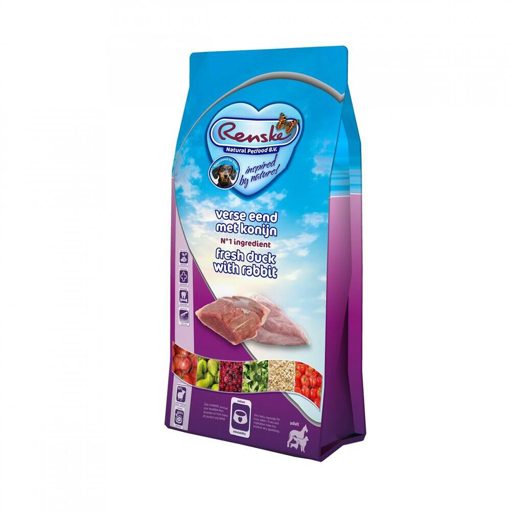 Renske Adult - Hondenvoer - Eend - Konijn - 12 kg
