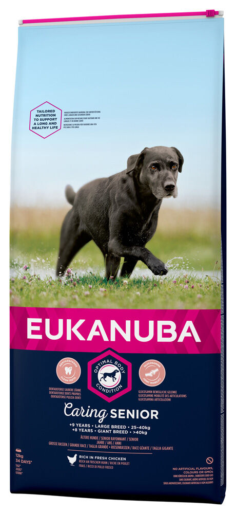 Eukanuba Caring Senior Large Breed - Hondenvoer - Kip - 12 kg