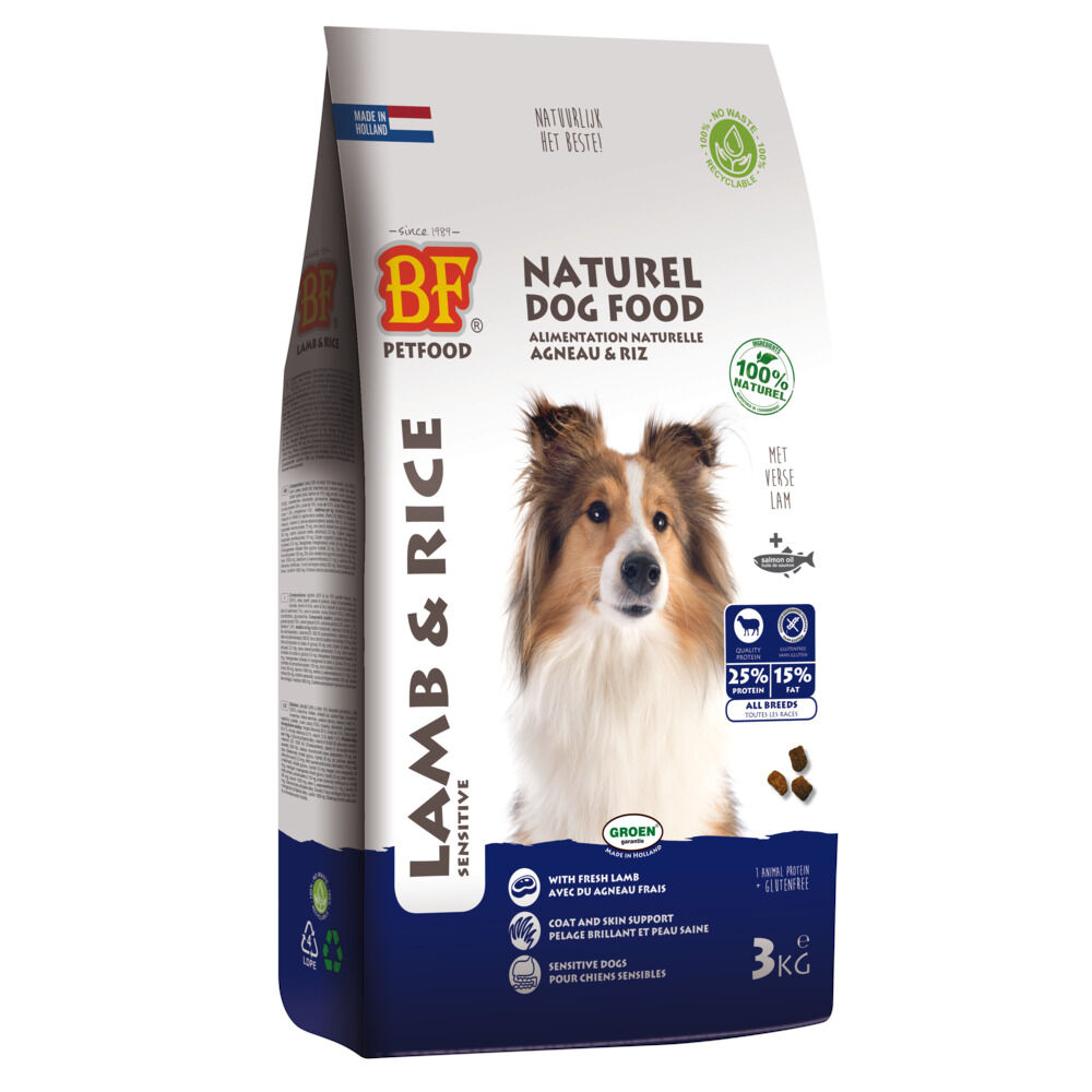 BF Petfood Lam & Rijst - Hondenvoer - Rijst - 3 kg