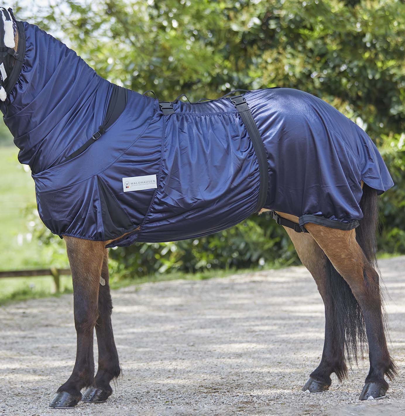 Waldhausen - Eczeemdeken - Paardendeken - 1.00 cm - Donkerblauw - 1.00 cm - 205 cm - 1.00 cm