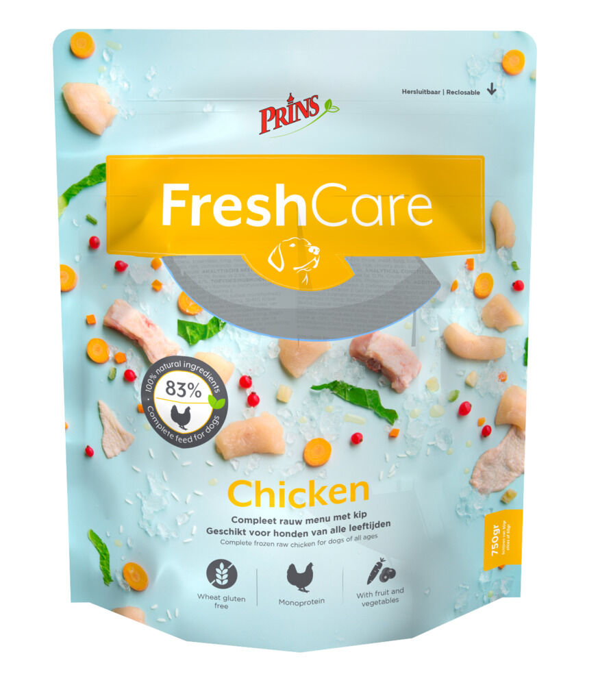 Prins FreshCare - Hondenvoer - Kip - Groente - 750 gram Prins FreshCare - Hondenvoer - Kip - Groente - 750 gram
