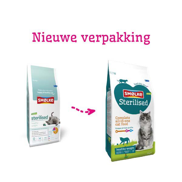 Smölke Sterilised - Kattenvoer - Kip - Vis - 2 kg