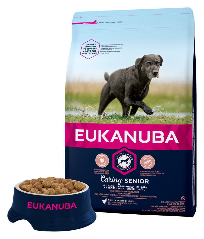 Eukanuba Caring Senior Large Breed - Hondenvoer - Kip - 3 kg