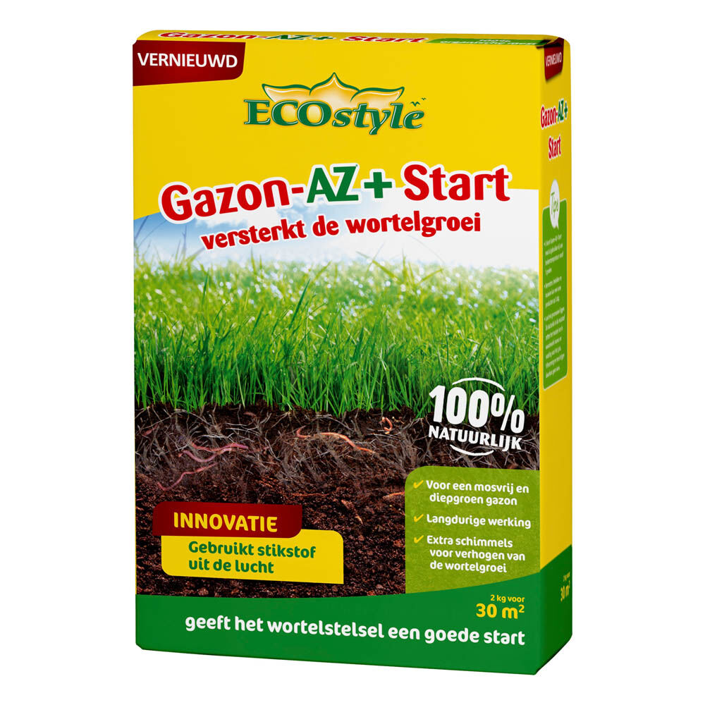 ECOstyle Gazon-AZ Start - Gazonmeststof - 30 m² - 2 kg