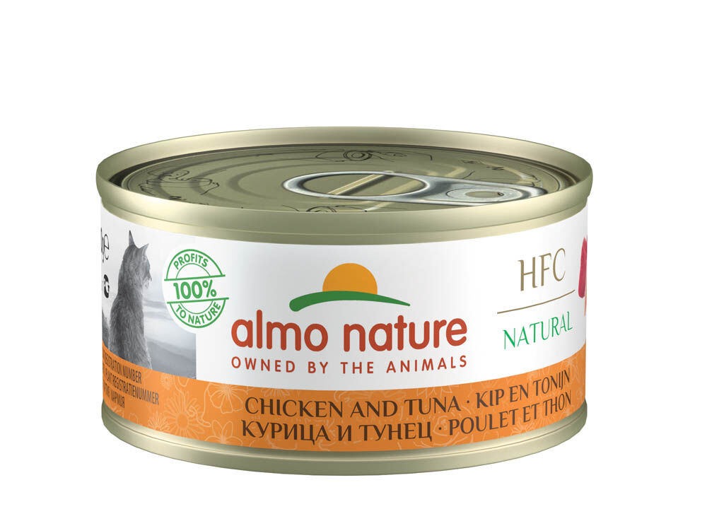 Almo Nature Natural - Kattenvoer - Kip - Tonijn - 70 gram Almo Nature Natural - Kattenvoer - Kip - Tonijn - 70 gram