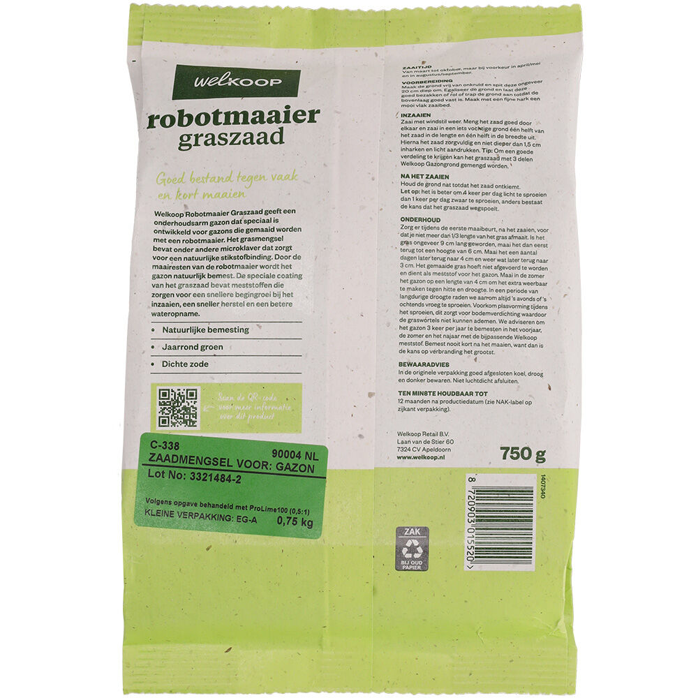 Welkoop - Robotmaaier Graszaad - 30 m²