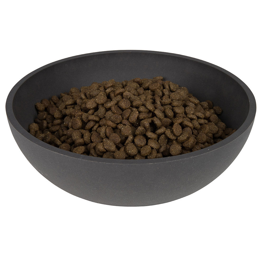 District 70 Bamboo - Voerbak - Large - 21x21x6,3 cm - Donkergrijs