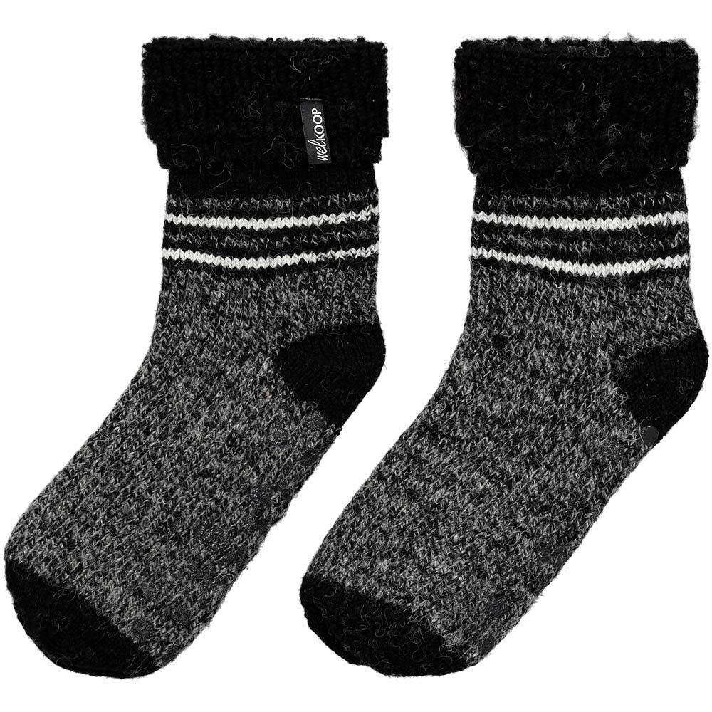 Welkoop - Huissokken - Wol - Zwart gestreept - 39-42 Welkoop - Huissokken - Wol - Zwart gestreept - 39-42