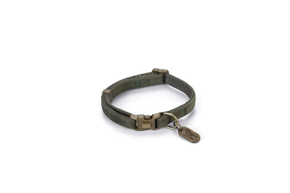 Designed by Lotte Velura - Kattenhalsbandje - 30 cm - 20.90 cm - Groen - 10 mm - 5.90 cm - 3.00 cm