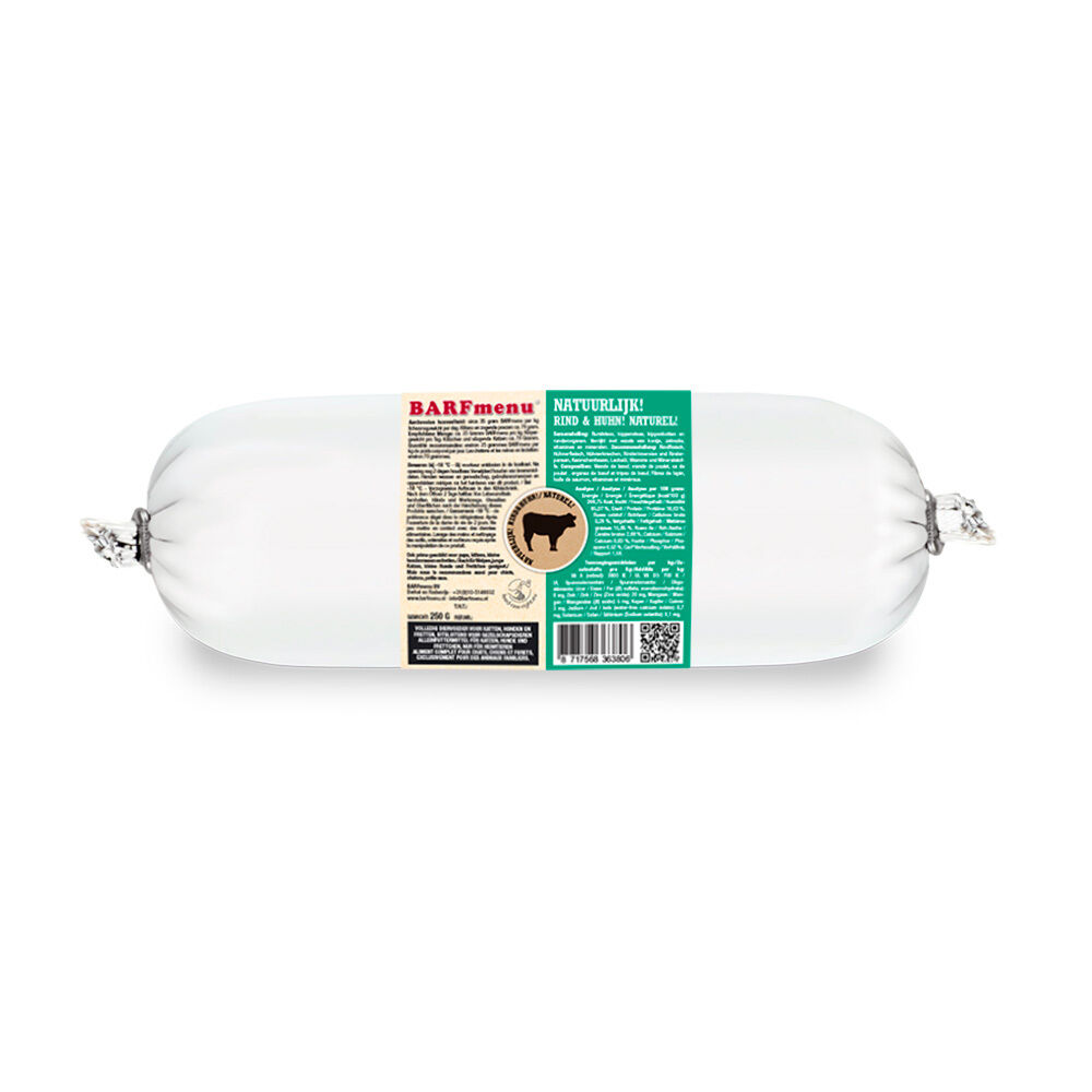 BARFmenu - Kattenvoer - Rund - Kip - 250 gram