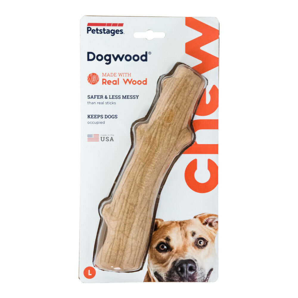 Petstages Dogwood Stick - Kauwspeelgoed - Hond - Bruin - L