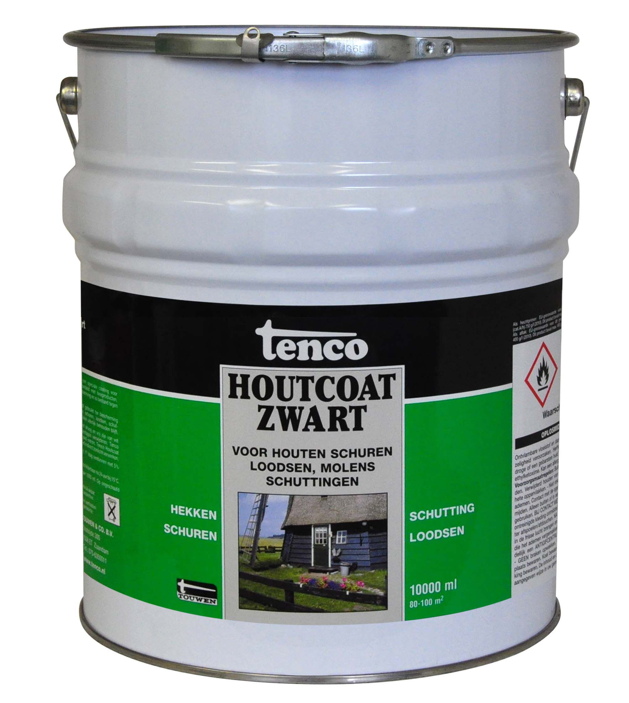 Tenco - Houtcoat - Zwart - 10 L Tenco - Houtcoat - Zwart - 10 L