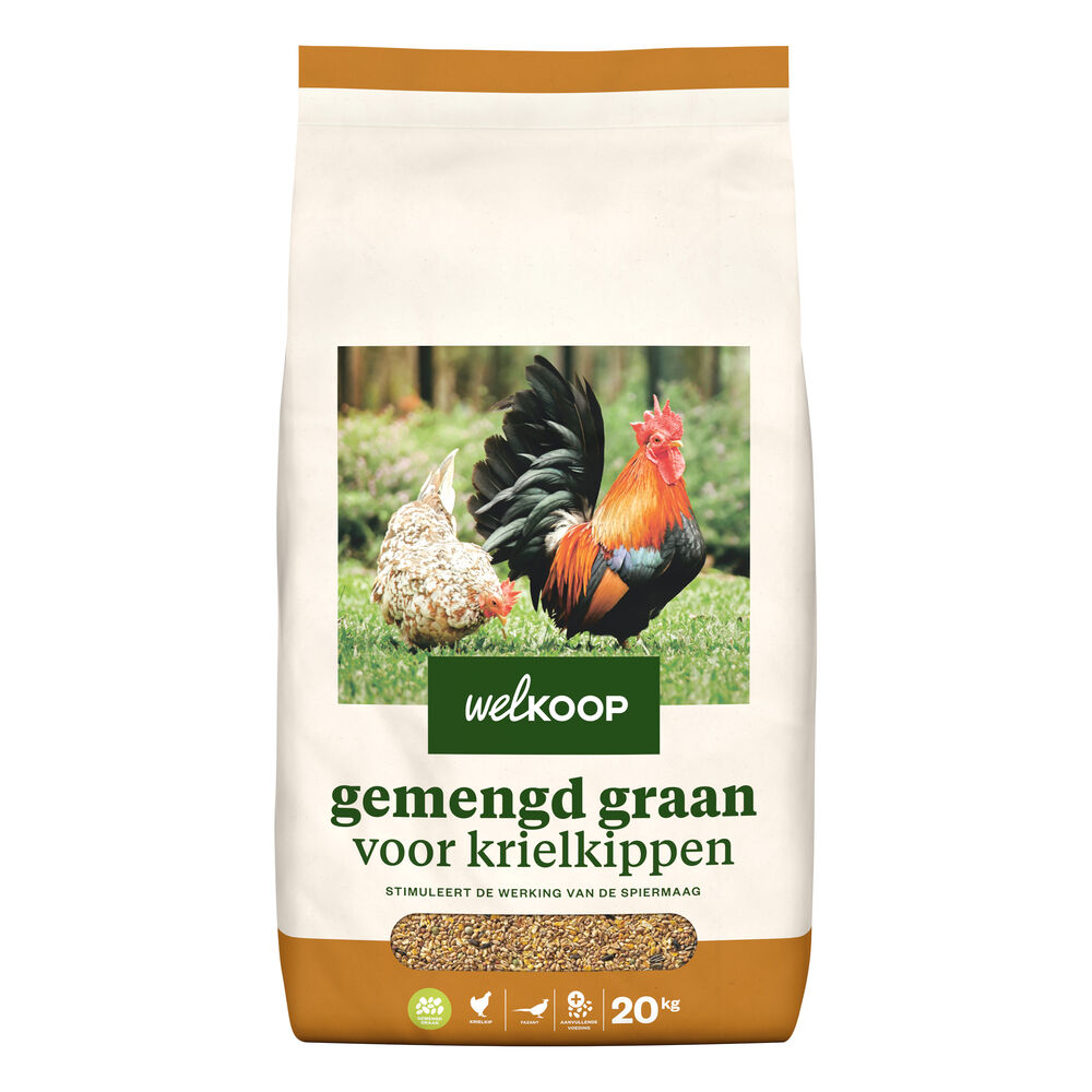 Welkoop Gemengd graan - Krielkippen - Kippenvoer - 20 kg