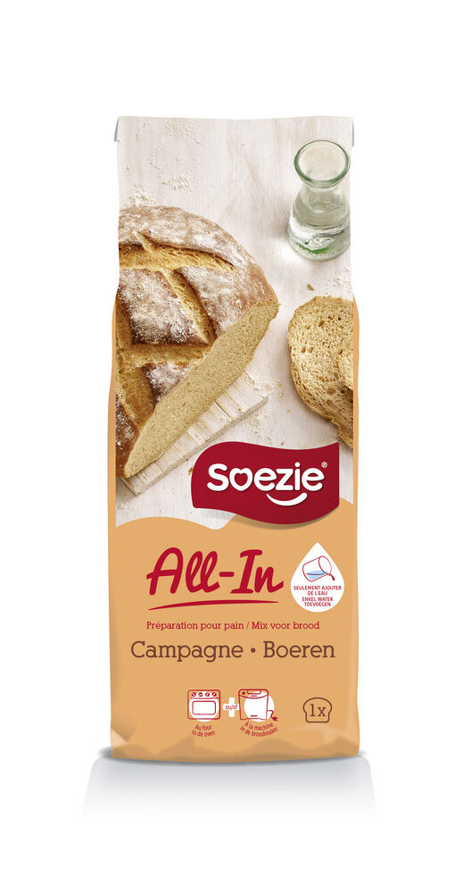 Soezie All-in-mix Boerenbrood - Broodmeel - 500 gram