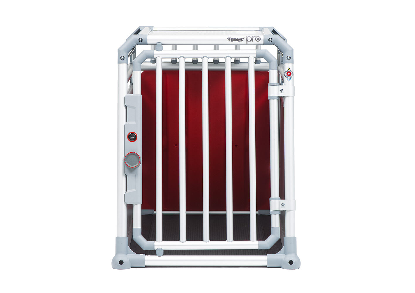 4Pets Pro 2 -  Autobench Hond - M - Zilvergrijs - 66x54,5x83,5 cm