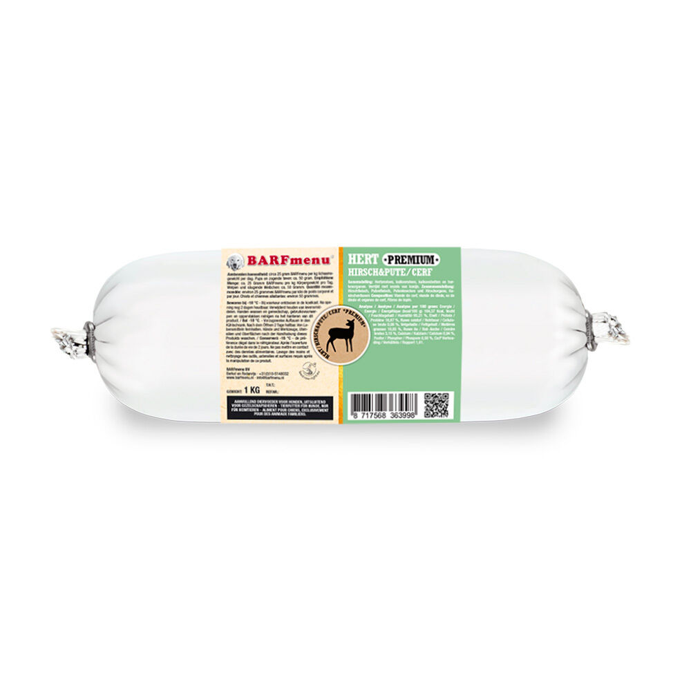 BARFmenu - Hondenvoer - Hert - 1 kg