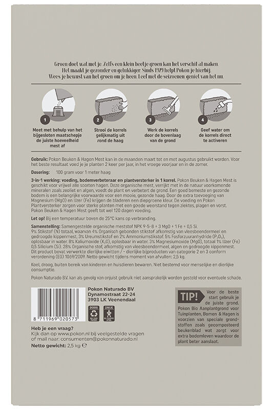 Pokon Beuken & Hagen voeding - Siertuinmeststof - 2,5 kg