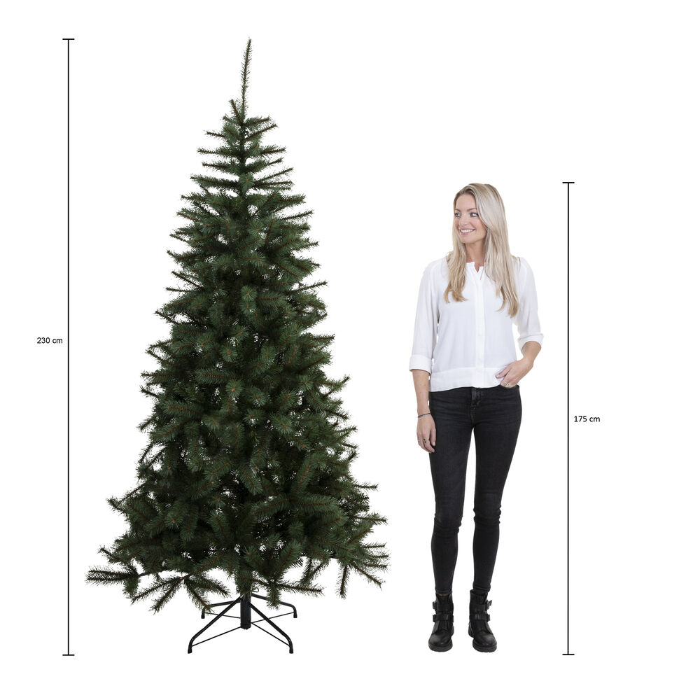 Triumph Tree Forest Frosted Pine Slim Fit - Kunstkerstboom - 230.00 cm - Blauw / Groen - 1.00 cm - 130.00 cm - 1.00 cm